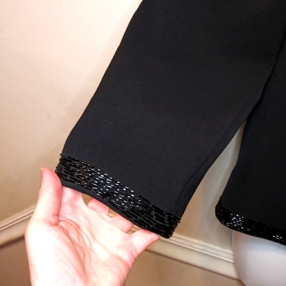 Alex Marie Black Sparkly Sequin Trimmed, Special Occasion/Black Tie Blazer - Picture 5 of 13